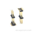 Conector de clavija de 1,27 mm de doble fila SMT negro